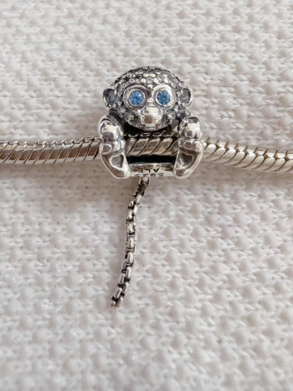 Pave Monkey Charm For Pandora Bracelet
